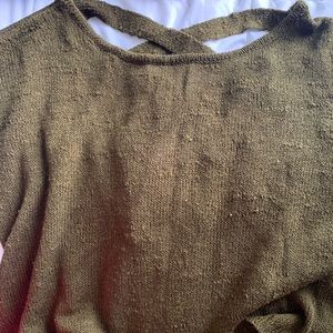 cross back sweater